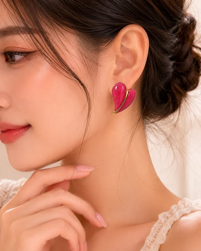 Red Hearts Earrings