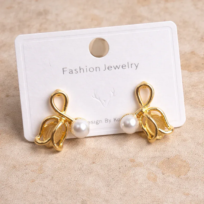 Golden Lotus Earrings